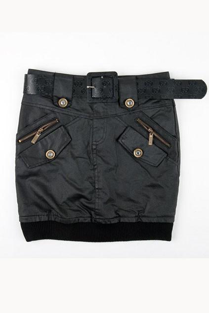Oasap Army Style Ribbed Hem Skinny Skirt