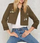 Oasap Women's Detachable Cartoon Graphic Jacket