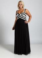 Oasap Plus Size Slip Maxi Dress