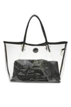 Oasap Sheer Shoulder Bag With Two Pu Inner Bags