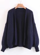 Oasap Long Sleeve Open Front Solid Cardigans