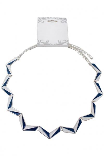 Oasap Fashion Geo Color Block Necklace