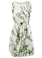 Oasap Women's Vintage Floral Print Round Neck Sleeveless Dress