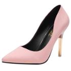 Oasap Low Cut Pointed Toe Slip-on Stiletto Club Pumps