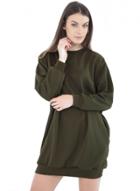Oasap Casual Solid Loose Fit Pullover Long Sleeve Tee