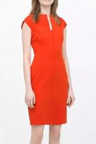Oasap Graceful Orange Bodycon Dress
