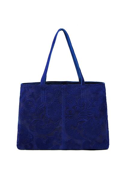 Oasap Flower Pattern Shoulder Bag With Cotton Lining