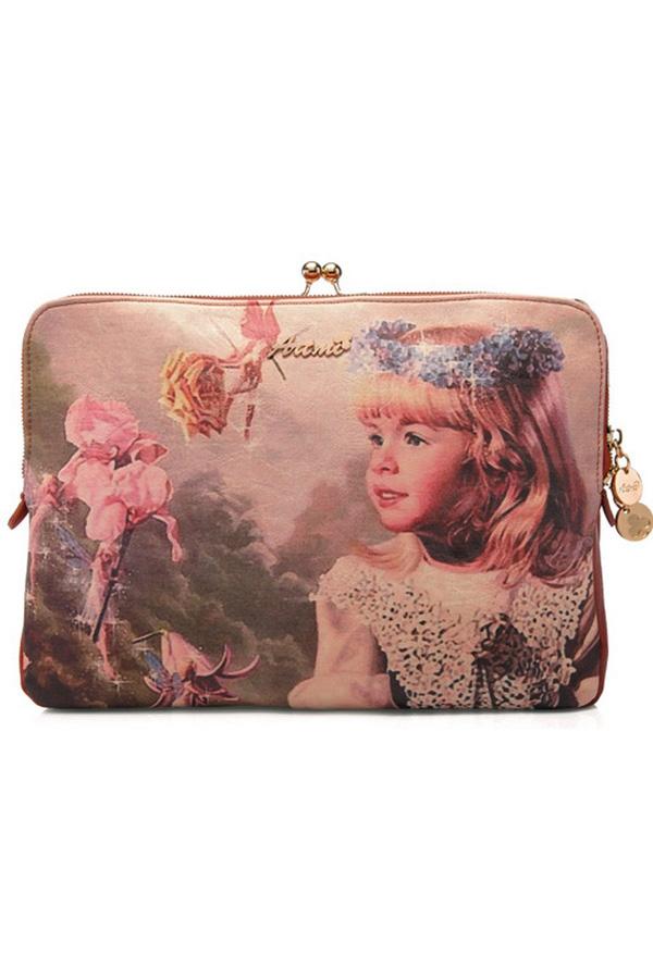 Oasap Vintage Flowers Print Bag