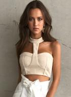 Oasap Fashion Halter Night Club Crop Top