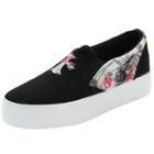 Oasap Women's Floral Graphic Round Toe Slip-ons Shoes
