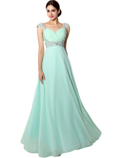 Oasap Women's Sleeveless Backless Evening Wedding Ball Gown Prom Dress