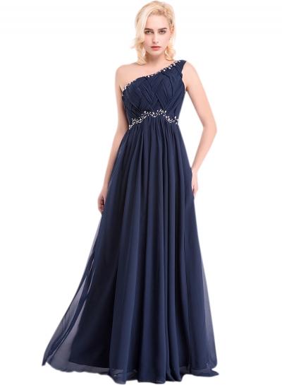 Oasap Women's One Shoulder High Waist Prom Dress