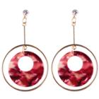 Oasap Round Circle Shape Colorful Earrings