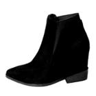 Oasap Height Increasing Pointed Toe Wedge Heels Boots