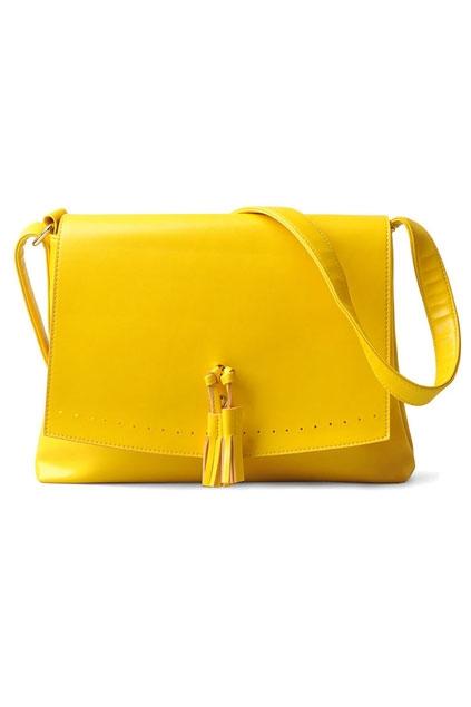 Oasap Magnetic Snap Candy Colored Tassel Detail Shoulder Bag
