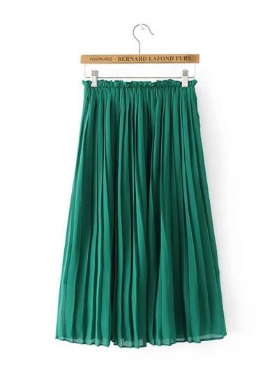 Oasap High Waist Chiffon Ruffled Skirt