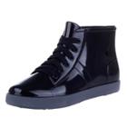 Oasap Round Toe Lace Up Waterproof Rain Boots