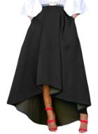 Oasap Asymmetric High-low Hem Maxi Prom Skirt
