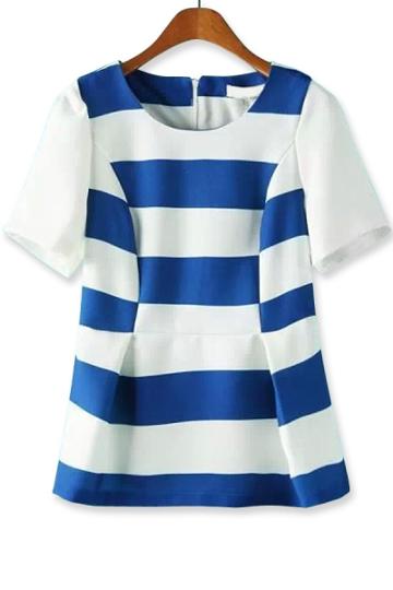 Oasap Favorite Contrast Striped Tee