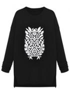Oasap Animal Pattern Thicken Winter Pullover Sweatshirt