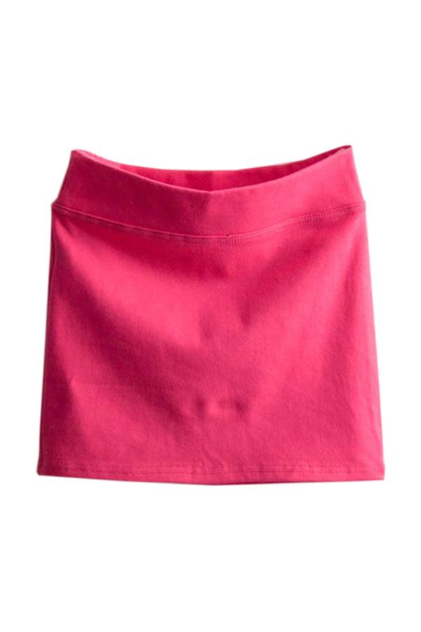 Oasap Elegant Candy Wholecolored Cotton Skirt