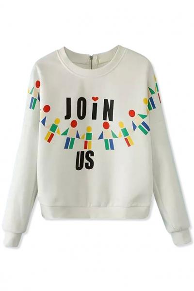 Oasap Join Us Fancy Sweatshirt