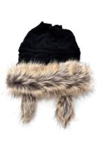 Oasap Multifunctional Faux Rabbit Fur Edge Hat