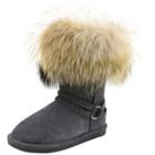 Oasap Women's Chic Fur Tasseled Winter Snow Boots