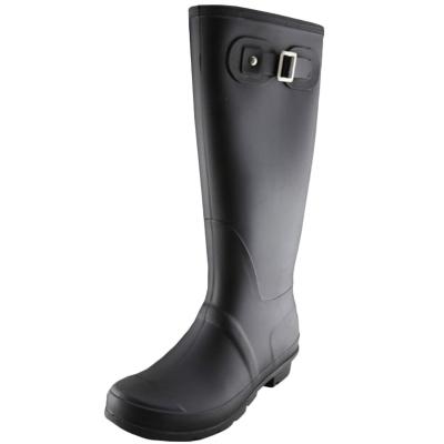Oasap Women's Fashion Solid Color Mid-calf Pvc Rain Boots