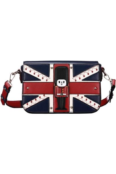Oasap Union Jack Pattern Shoulder Bag