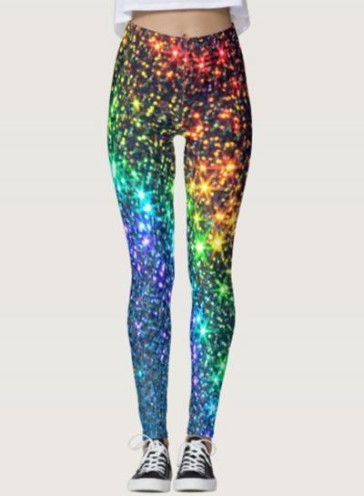 Oasap Fashion Skinny Fit Printed Yoga Leggings
