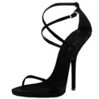 Oasap Ankle Strap Peep Toe Stiletto Heels Sandals