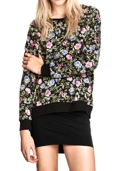 Oasap Wildflower French Terry Sweatshirt