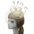 Oasap Elegant Feather Net And Veil Fascinator Hair Clip Hat