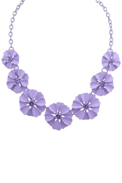 Oasap 6 Colors Solid Floral Necklace