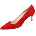 Oasap Pointed Toe Slip-on Stiletto Suede Pumps