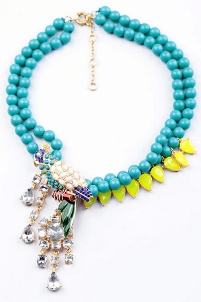 Oasap Lovely Parrot Necklace