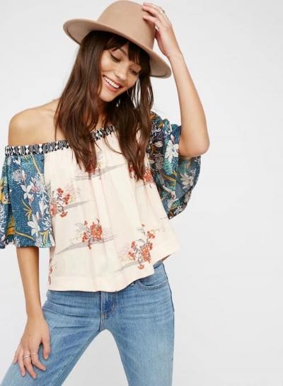 Oasap Classic Slash Neck Blouse