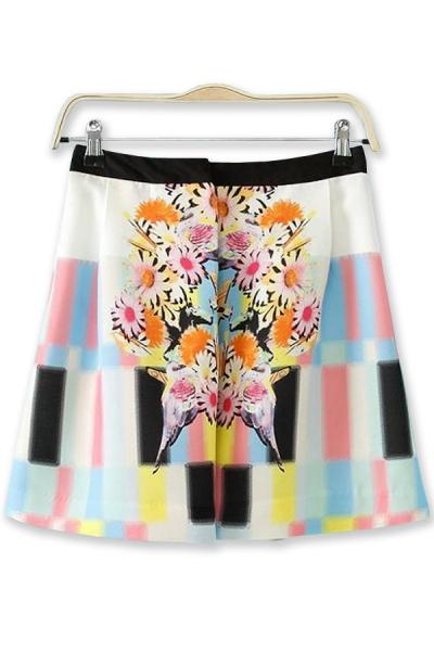Oasap Butterfly Pleated Skirt