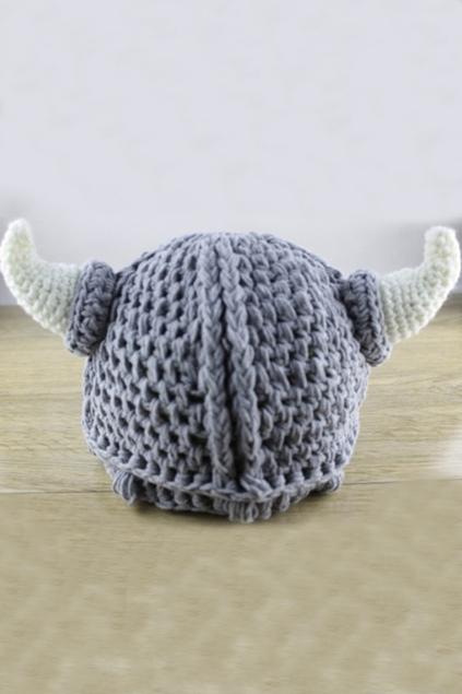 Oasap Ox Horn Knit Beanie
