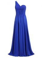 Oasap Women's Elegant One Shoulder Slim Fit Prom Dress