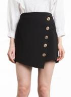 Oasap Fashion Single Breasted Irregular Mini Skirt