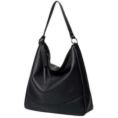 Oasap Solid Pu Shoulder Tote Bag