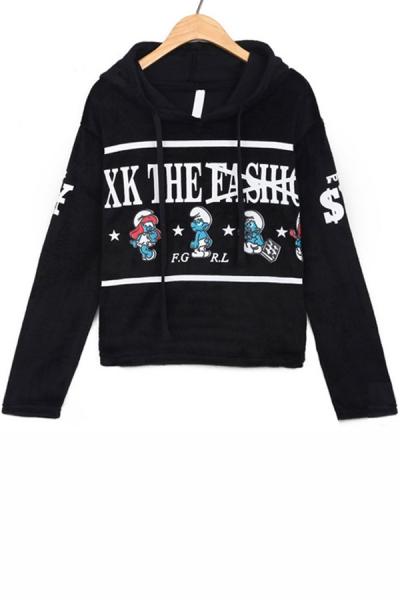 Oasap Cartoon Furry Hoodie