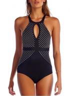 Oasap Cut Out Front Back Cross Strap One Piece Swimsuit