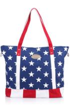 Oasap Stars And Stripes Print Shoulder Bag