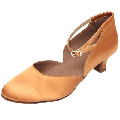 Oasap Medium Heels Ankle Strap Soft Sole Waltz Dance Shoes