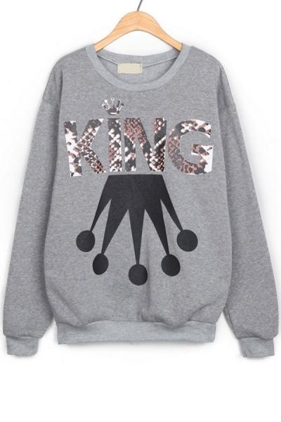 Oasap King Fleece Sweatshirt