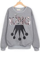 Oasap King Fleece Sweatshirt