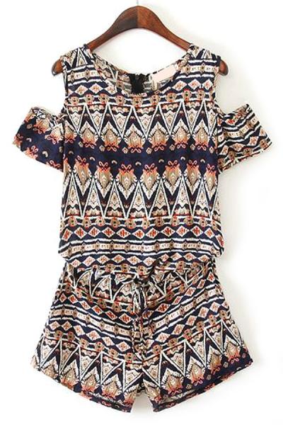 Oasap Tie Dye Tribal Rompers